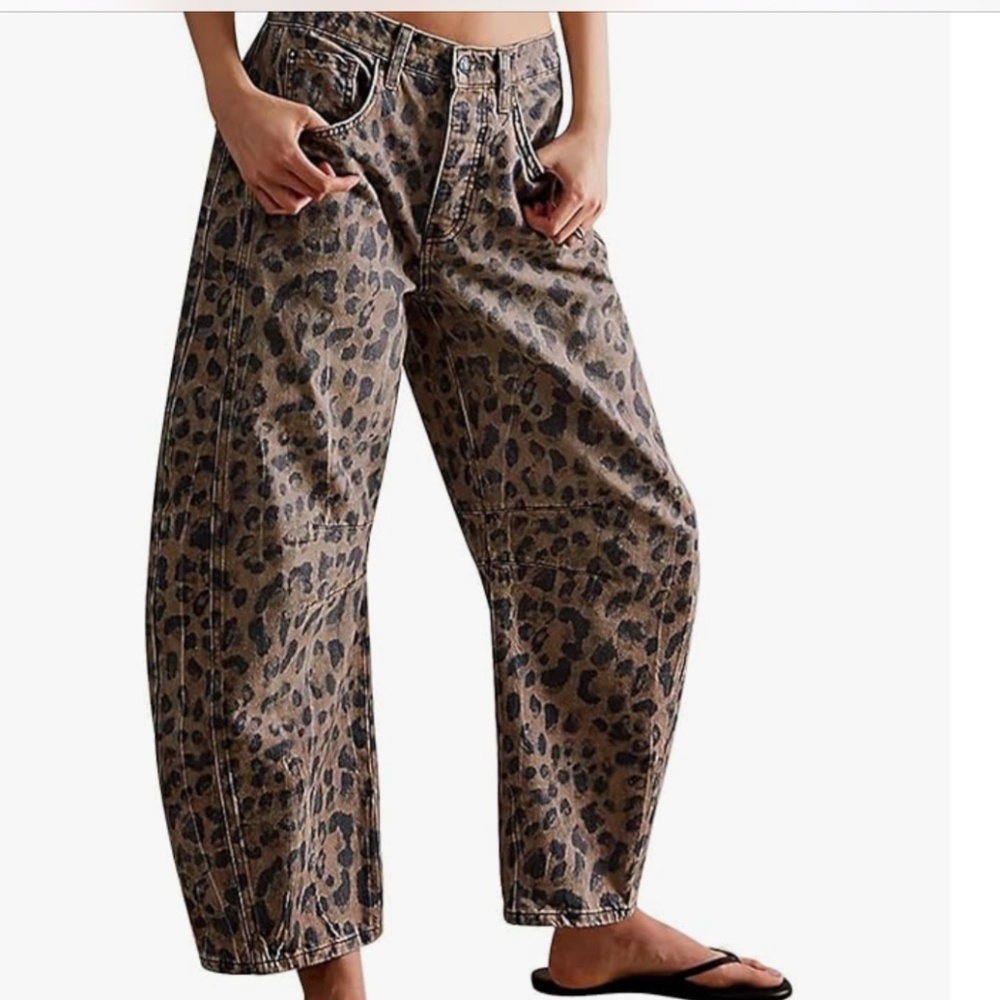 Leopard Print Women's Jeans